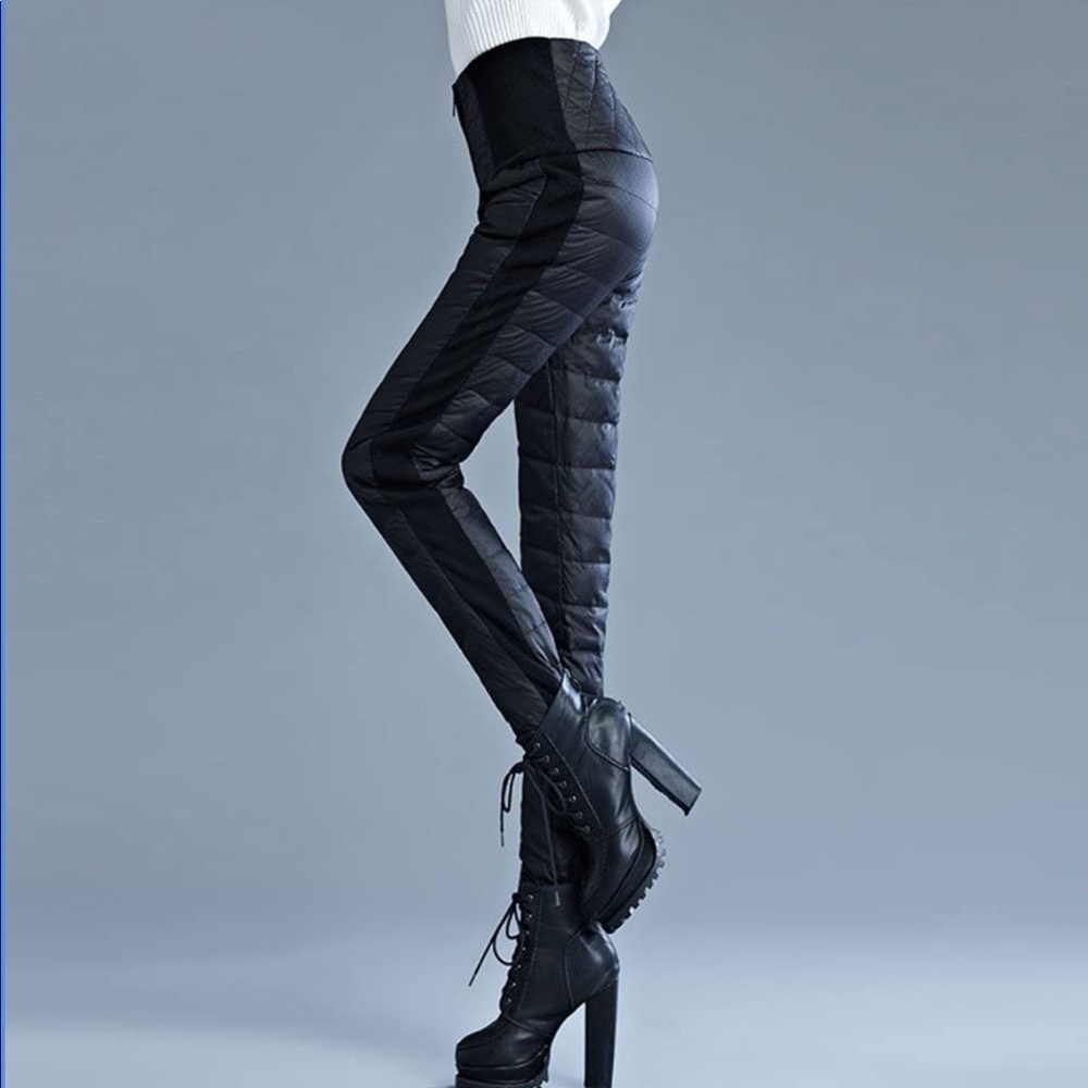 Stylish Black Quilted Track Pants